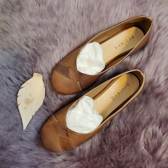 BED Stu Indie Flat leather shoe brown sz. 6 NWT - Picture 7 of 11